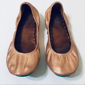 Tieks Rose Gold Glam Flats Size 11